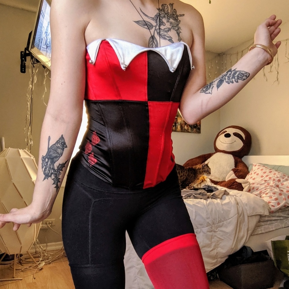 Harley Quinn Halloween Costume Corset